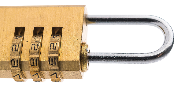 pad lock isolated 1